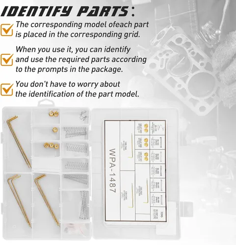 Miniatura 6 de Kit de ajuste de calibración de carburador para Edelbrock CFM 1400 1404 1405 1406 1407 1408 1409 1411 WPA 1487 Carter AFB Chorros de carburador