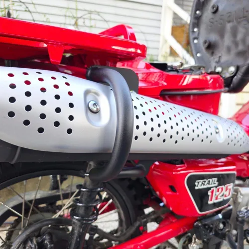 Miniatura 3 de Barra de choque de escape compatible con Honda CT125 Trail 125 Hunter Cub (2019-actual)