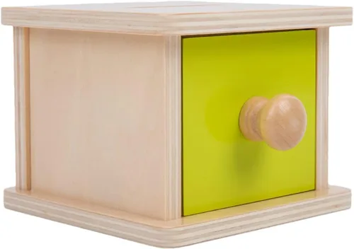 Miniatura 6 de Adena Montessori Caja de monedas, caja de permanencia para monedas de bebé de 1 año, juguetes de desarrollo de bolas de madera para bebés de 6 a 12