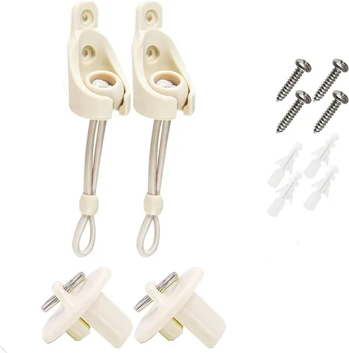 Miniatura 10 de Kit de bungee + tapa de extremo, accesorios de instalación de repuesto universales para parasol de interior/exterior y persianas enrollables