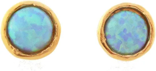 Miniatura 4 de Aretes de ópalo – Aretes de tuerca de 0.236 in – Aretes minimalistas de ópalo para mujer