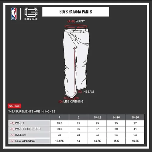 Miniatura 7 de Ultra Game NBA Boys 2-Piece Loose-fit Button Down Pajamas Set (Sizes 4-20)