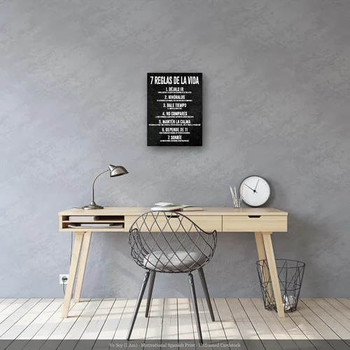 Miniatura 4 de HoneyKICK Póster de pared motivacional 7 Reglas de la Vida, 7 reglas de la vida, 11 pulgadas de ancho x 14 pulgadas de alto, decoración de pared