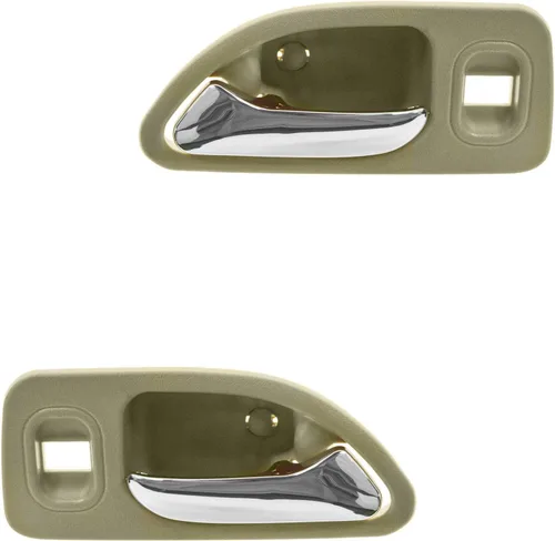 Miniatura 69 de TRQ Juego de 2 manijas de puerta interior trasera cromada y cachemira para Chevy GMC