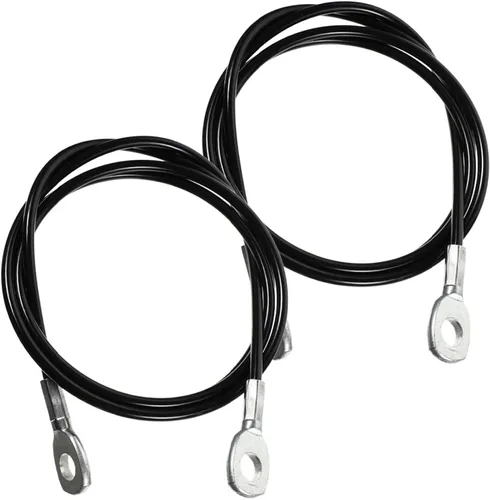 KESYOO 2 piezas de 0.197 in de diámetro DIY Fitness Cuerda de alambre de acero recubierto de PU Cable de gimnasio para gimnasio en casa Accesorios