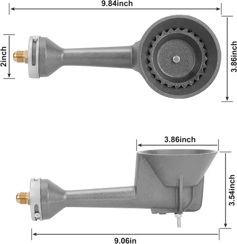Miniatura 6 de Quemadores de gas propano de hierro fundido de alta presión, quemador de cocina de propano con regulador de propano ajustable de alta presión de 20