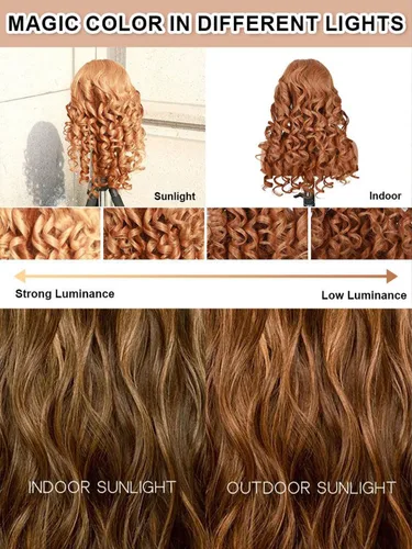 Miniatura 6 de Domiso Pelucas de cabello humano sin pegamento, precortadas previamente cortadas, con encaje frontal de 13 x 4, pelucas de cabello humano marrón a
