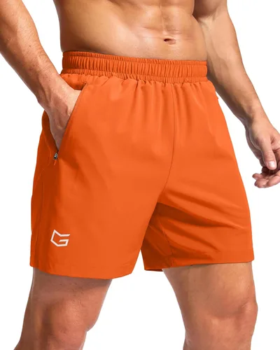 Miniatura 43 de G Gradual Pantalones cortos deportivos para correr para hombre con bolsillos con cremallera, de secado rápido, de 7 pulgadas, 5 pulgadas, 9