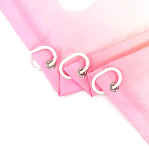 Miniatura 5 de LB Juego de cortinas de ducha Love Theme con corazones de cristal brillante en rosa, cortina de baño para niñas adolescentes con ganchos, 60 x 72