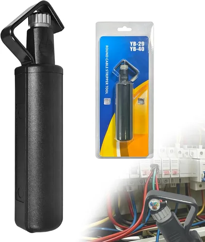 Herramienta para pelacables redondos: diámetro de 3/16 a 1 1/8 pulgadas, profundidad ajustable: para cortes longitudinales, espirales y circulares,