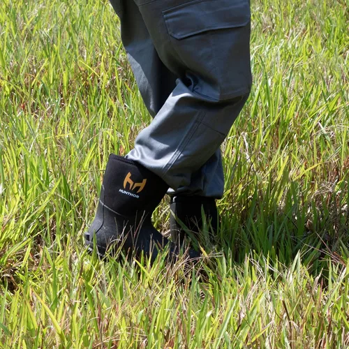 Miniatura 7 de Botas de goma para hombre con vástago de acero, botas de lluvia aisladas de neopreno de 0.236 pulgadas, botas de trabajo de goma impermeables a