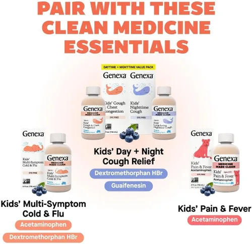 Miniatura 7 de Genexa jarabe homeopático para niños Cold Crush: el único remedio orgánico certificado para resfríos para niños 60 tabletas masticables naturales