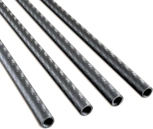 Miniatura 6 de 2 piezas Tubo de Fibra de Carbono 6 mm x 4 mm x 420 mm, 6 ~ 50 mm Disponible, 3 K rollo Envuelto Twill Mate Acabado.