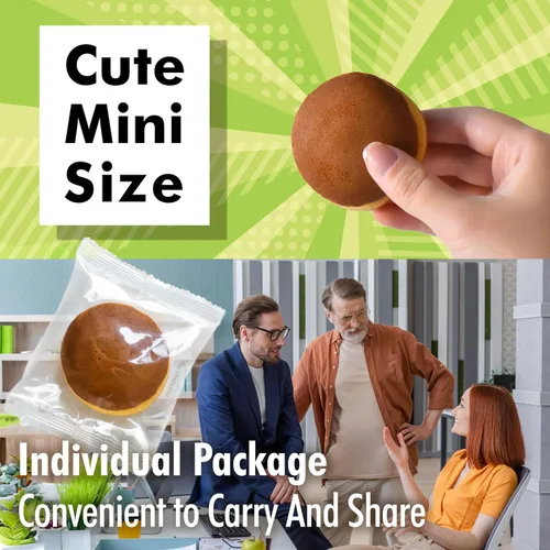 Miniatura 4 de YAMASAN KYOTO UJI Dorayaki japonés de Matcha con pasta dulce de frijol, dulces tradicionales japoneses Wagashi, tamaño mini lindo, caramelo