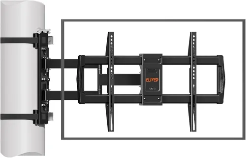 Miniatura 10 de ELIVED Soporte de TV de pilar para la mayoría de televisores de 26 a 60 pulgadas, soporte de TV de columna para gazebo patio, pérgola, soporte de TV