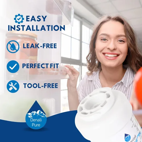 Miniatura 6 de Paquete de 3 filtros de agua de repuesto para refrigerador General Electric PFSS6PKXDSS - Compatible con cartucho de filtro de agua de refrigerador