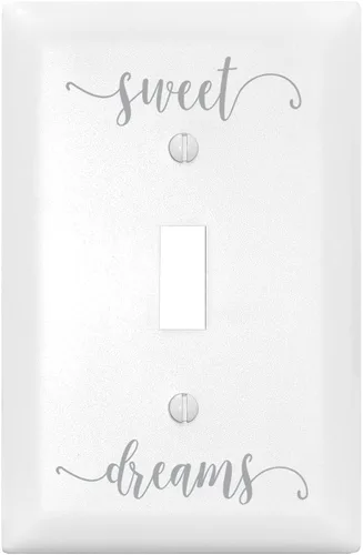 DEXSA Sweet Dreams Let Your Light Shine - Cubierta para interruptor de luz individual | Fabricado en los Estados Unidos