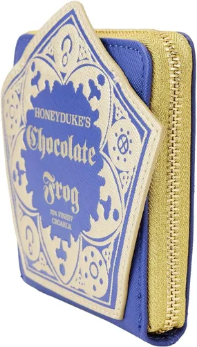 Miniatura 3 de Loungefly Harry Potter Honeydukes - Cartera con cremallera y diseño de rana de chocolate, Azul, Cartera