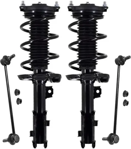 Miniatura 78 de Detroit Axle - Kit de 4 piezas RWD Puntales Delanteros Barras Estabilizadoras para Ford F-150 2021 2022 2023 2024, 2 Puntales con Resorte Helicoidal