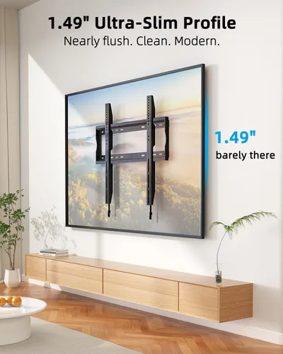 Miniatura 5 de HOME VISION Soporte de pared de TV resistente para televisores de 42 a 100 pulgadas, se adapta a televisores TCL y Samsung de 98 pulgadas, acero