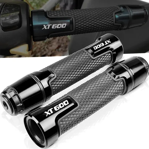 Miniatura 2 de Para Yamaha XT 660 XT660X XT660R XT660Z 2004-2021 Agarres de manillar de motocicleta 7/8 pulgadas 0.866 in antideslizantes de goma Tapones Tapones