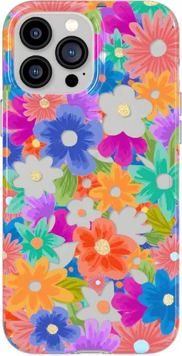 Miniatura 8 de tech21 Evo Art Cutout Flora - Funda protectora para iPhone 13 Pro con diseño exclusivo de purpurina y protección contra caídas de 12 pies Flora