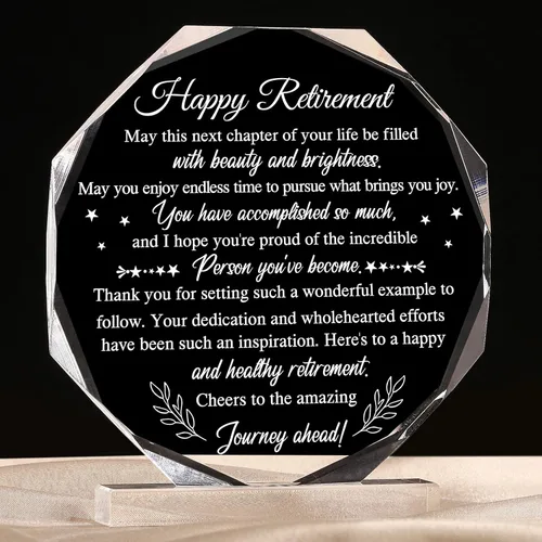 Miniatura 10 de Chunful Regalos de feliz jubilación para hombres y mujeres, placa de recuerdo y jubilación, regalos inspiradores para profesores jubilados, policía