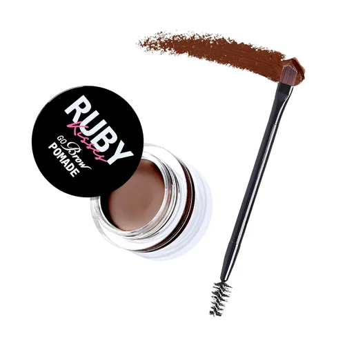 Miniatura 9 de Ruby Kisses Go Brow Pomada para cejas resistentes al agua de larga duración a prueba de manchas (marrón oscuro)