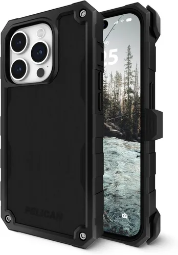 Miniatura 10 de Pelican Shield - Funda para Apple iPhone 15 Pro Max de 6.7 pulgadas, compatible con MagSafe, protección contra caídas MIL-STD de 21 pies, fundas