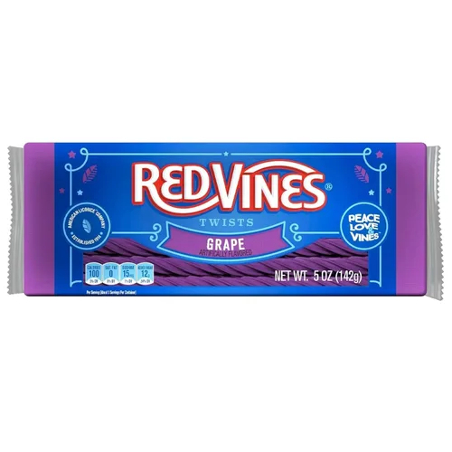 Miniatura 5 de Red Vines Giros de regaliz de uva, paquete de bolsas de 3 a 5 onzas, amor por la paz y vides, amados por generaciones, ideal para compartir