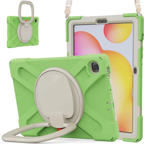 Miniatura 75 de 360 Rotation Case for Galaxy Tab ActivePro/Tab Active4 Pro/Active 5 Pro 10.1" Sturdy Cover Rotate Ring Stand Shoulder Carrying Strap Hand Strap
