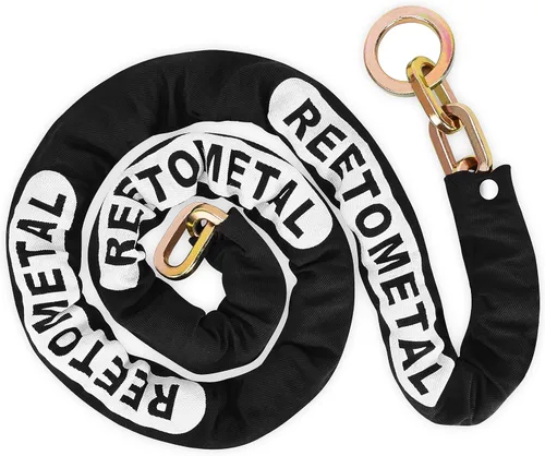 Miniatura 11 de Cadena de seguridad resistente, cadena de bloqueo antirrobo de acero endurecido a prueba de cortes de 2 pies x 3/8 pulgadas de grosor