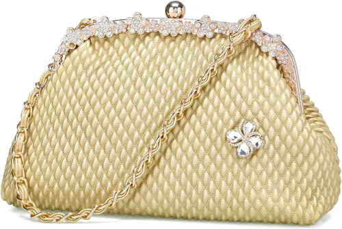 BGMIX Bolsos de noche de las mujeres Bolsos de fiesta Carteras de boda Totes Satchel Monedero de noche Bolso de embrague grande