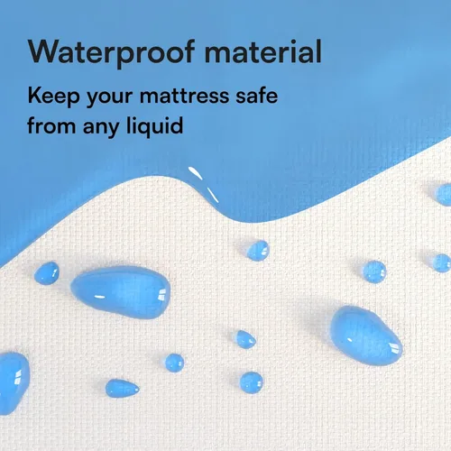 Miniatura 2 de Protector impermeable de colchón tamaño Individual de 39x75 pulgadas. Transpirable, sin ruido, 8 a 20 pulgadas. Cama de microfibra cepillada ultra