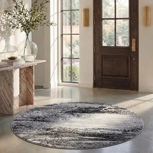 Miniatura 73 de SAFAVIEH, colección Adirondack - Alfombra de 6 x 9 pies, plateada/multicolor, abstracta, moderna, no desprende pelo, de fácil cuidado, para zonas