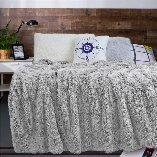 Miniatura 2 de Andecor Manta suave y esponjosa de piel sintética, 50 x 60 pulgadas, manta de felpa ligera y cálida para cama, sofá, silla, decoración del hogar