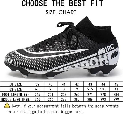 Miniatura 3 de Zquaus Tacos de fútbol para hombre zapatos de fútbol atléticos para caminar tacos Ag para entrenamiento al aire libre