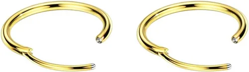 Miniatura 9 de FANSING Aretes de aro para mujer, aretes de aro de cartílago de moda, aretes de acero quirúrgico para hombre