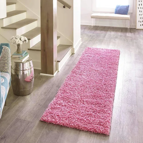 Miniatura 56 de Unique Loom Zuniga Solid Shag Collection alfombra moderna de felpa negra de área (7' 0 x 10' 0)