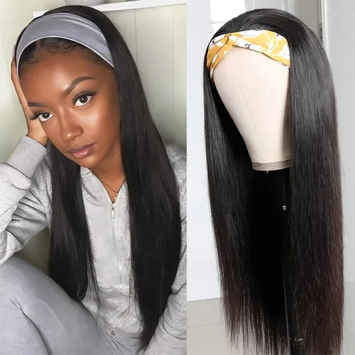 Miniatura 10 de ISEE Hair Peluca de cabello humano afro rizado crespo con diadema, densidad del 180%, pelucas afro para mujeres negras, rizos naturales, pelucas