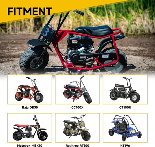 Miniatura 6 de HIAORS 145/70-6 145 70-6 Neumático sin cámara para Coleman CC100X CT100U Baja Dirt Bug Doodle Bug DB30 Monster Moto MMB80 MMB105 Motovox MBX10 MBX11
