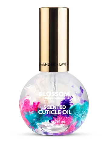 Miniatura 3 de Blossom Hidratante, hidratante, fortalecedor, aceite perfumado para cutículas + todo natural orgánico a base de plantas, removedor de esmalte