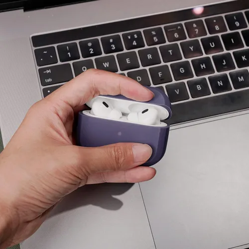 Miniatura 6 de Funda resistente para AirPods Pro 2, a prueba de golpes, funda protectora para Apple AirPods Pro de 2ª generación, lanzada en 2022 (morado profundo)