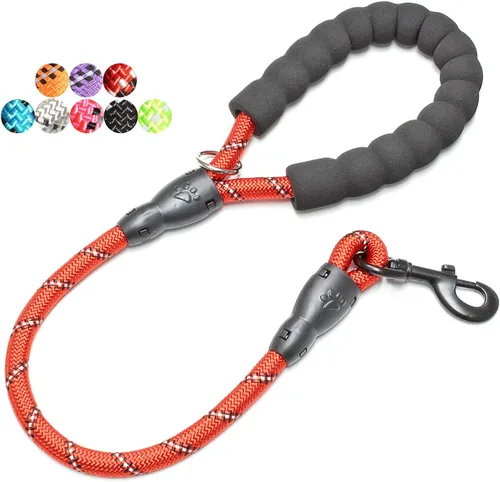 Miniatura 19 de BAAPET Correa para perro de 2/4/5/6 pies con cómodo mango acolchado e hilos altamente reflectantes para perros pequeños, medianos y grandes
