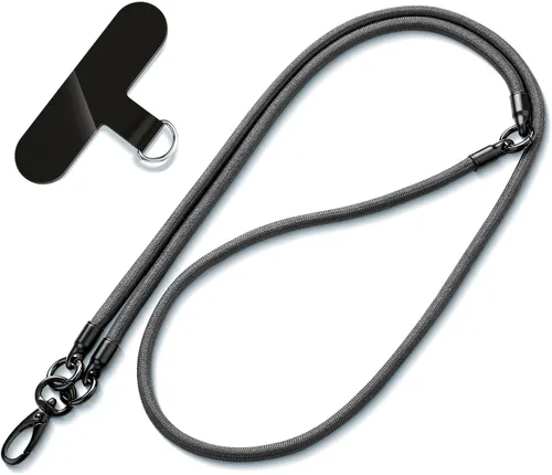 Miniatura 12 de Cordón para teléfono, correas antirrobo 3 en 1, cordón cruzado, soporte para el cuello y correa para la muñeca, correa universal desmontable