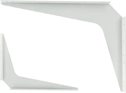 Miniatura 2 de Un par de estaciones de trabajo Brackets reversible de alta resistencia, capacidad de carga [por par] (5 x 8 pulgadas, negro) RH62050890