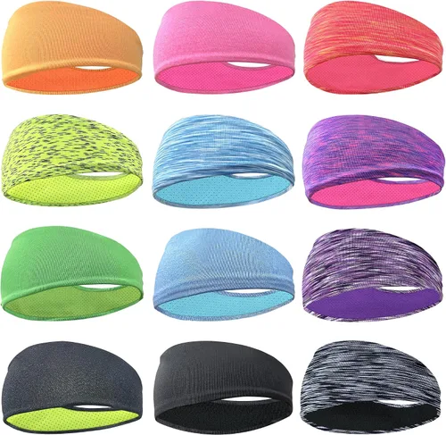 Miniatura 2 de JOYOYO Diademas deportivas transpirables para niños y niñas que absorben la humedad, banda elástica para el pelo para niños pequeños y adolescentes