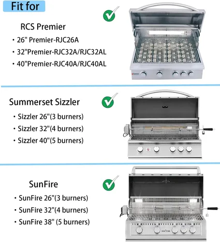 Miniatura 4 de Leship Bandeja de briquetas de 16 pulgadas para Summerset Sizzler 26 32 40 TRL Deluxe de 44 pulgadas, piezas para RCS Premier RJC009P RJC26A RJC32AL