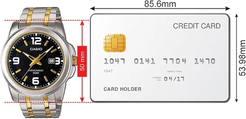 Miniatura 6 de CASIO MTP-1314SG-1AV Enticer - Reloj analógico de cuarzo para hombre negrodorado