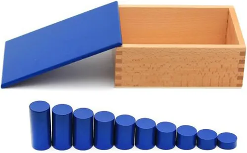 Miniatura 6 de YHZAN Montessori - Cilindros de madera para niños, juguete de madera para niños pequeños, herramientas de desarrollo temprano para niños pequeños
